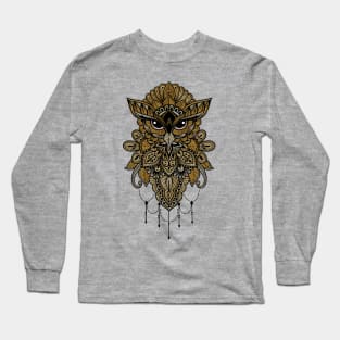 Elegant golden steampunk owl. Long Sleeve T-Shirt